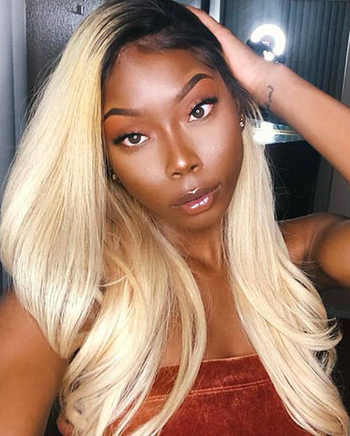 Clip In Synthetic Ombre Hair Extensions 7 Pieces 24inch Long Hairpiece Straight Hair