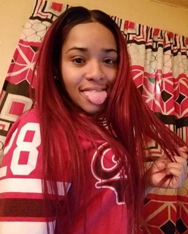 Synthetic Straight Hair 13x6 Lace Frontal Wig 20-22inch 1B/99J Color