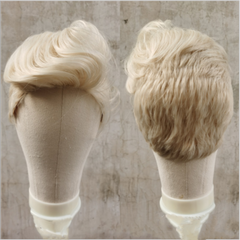 Men's Blonde Wigs Cosplay Party Short Platinum Blond Wigs Halloween Costume Wigs