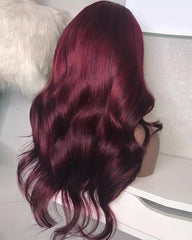 Remy Human Hair Body Wave Hair 13x4 Lace Frontal Wig 8-26inch 1B/99J Color