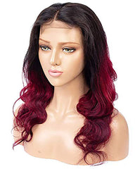 Remy Human Hair Body Wave Hair 4x4 Lace Closure Wig 8-26inch 1B/99J Color