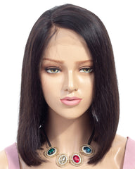 Remy Human Hair Straight Short Bob 13x6 Lace Front Wig