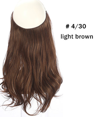 Ombre Halo In Synthetic Hair  Extensions  Wave Hair 16inch 120Gram