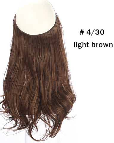 Ombre Halo In Synthetic Hair  Extensions  Wave Hair 14inch 120Gram