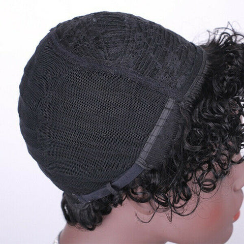 100% Human Hair Wig Short Afro Curly Wigs for Black Women Brazilian Virgin Hair