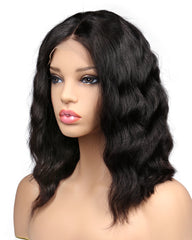 Remy Human Hair Body Wave Short Bob 13x6 Lace Front Wigs