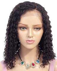 Remy Human Hair Deep Curly Short Bob 13x6 Lace Front Wigs