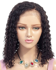 Remy Human Hair Deep Curly Short Bob 13x4 Lace Front Wig