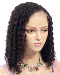 Remy Human Hair Deep Curly Short Bob 13x4 Lace Front Wig
