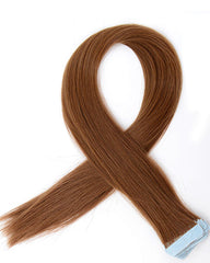 Tape In Straight Human Hair Extensions 24inch 20 Pieces Long Hairpiece Hair