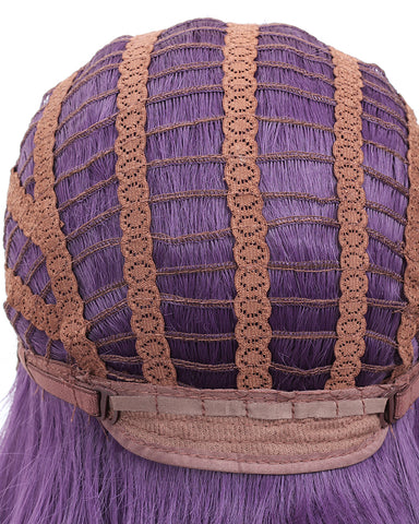 ATOZWIG Long Wavy 22Inch Purple Heat Resistant Fiber Synthetic Cosplay Wigs
