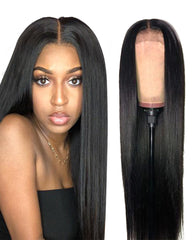 Remy Human Hair Straight 13x4 Lace Front Wig 8-26inch