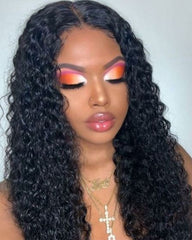 Remy Human Hair Deep Curly 13x4 Lace Front Wig 8-26inch