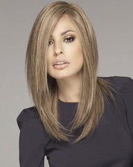Synthetic Straight Hair 13x4 Lace Frontal Wig 20-28inch Grey Brown Color