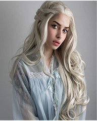Long Wave Synthetic Hair Wigs For Women Blonde Lace Front Wigs Natural Hairline 26inch