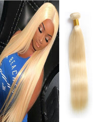 Remy Braziian Straight Human Hair One Bundles 8-30inch 613 Color