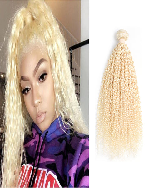 Remy Braziian Deep Curly Wave Human Hair One Bundles 8-30inch 613 Color