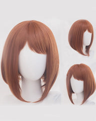 Cosplay Wig Heat Resistant Short Brown Anime Party Wig
