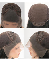 Mirkwood Lace Front Synthetic Wig Forest Green Color Long Straight Style