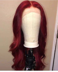 Remy Human Hair Body Wave Hair 13x6 Lace Frontal Wig 8-26inch 99J Color