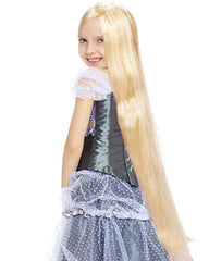 Long Blond Princess Wig Blonde Kids Pretend Play Costume Accessories Princess Wigs for Children