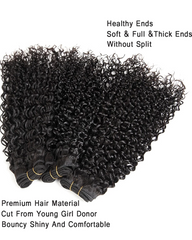 Remy Braziian Deep Curly Wave Human Hair One Bundles 8-30inch Natural Color
