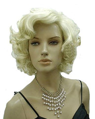 Synthetic Hair Marilyn Style Wig Women Short Curly Sexy Cosplay Costume Party Hot Quality Hair Wig Girls Free Cap+ Comb