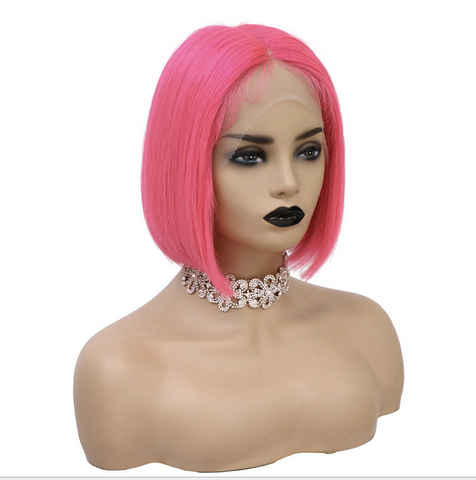 Lace Front Human Hair Wigs Pre Plucked Short Bob Wigs For Black Women Remy Wigs