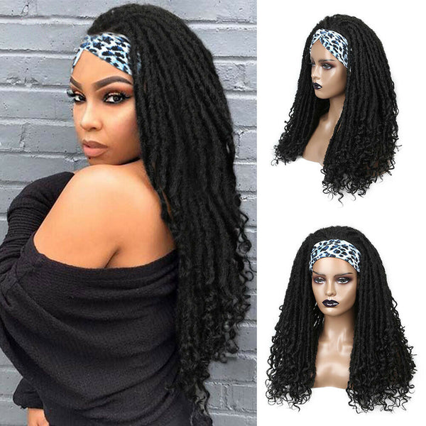 Long Headband Wigs Dreadlock Wig Synthetic Soft Wigs Braiding Crochet for Women