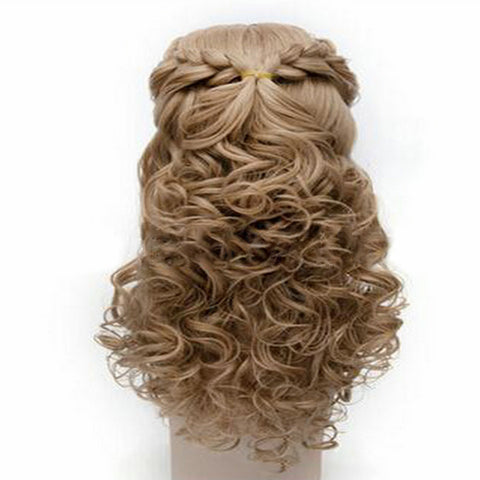 Long Wavy Fluffy Synthetic Stylish Brown Cosplay Wig Hair