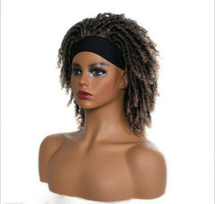 Short Headband Wigs Synthetic Braided Wigs for Black Women Ombre Locs Twist Wigs