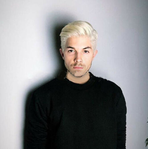 Stylish Fluffy Synthetic Short Straight Silver White Hair Wig Heat Safe for Men