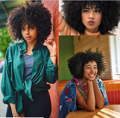 Wig Female Fluffy Afro African Afro Reality Wig Headgear Human Hair Wigs