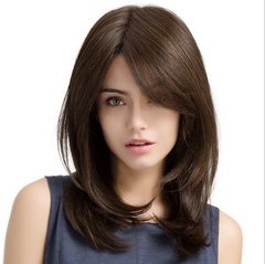Long Black Synthetic Wig Straight Layered Wig Blonde Red Brown Natural Slft Hair