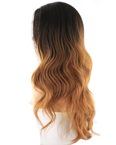 Synthetic Body Wave Hair 13x4 Lace Frontal Wig 20inch 1B/30 Color