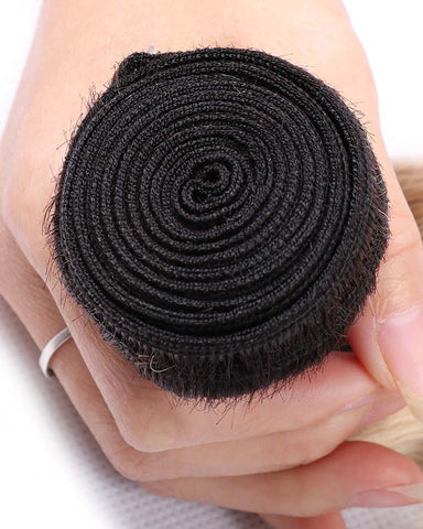 Ombre Remy Braziian Body Wave Human Hair 3 Bundles 10-26inch 1B/613 Color