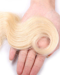 Ombre Remy Braziian Body Wave Human Hair 3 Bundles 10-26inch 1B/613 Color