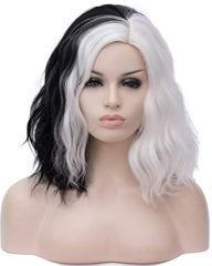 Synthetic Short Bob Wavy Curly Wig Lady Costume Wig For Women Cosplay Halloween Wigs Heat Resistant Hair
