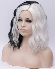 Synthetic Short Bob Wavy Curly Wig Lady Costume Wig For Women Cosplay Halloween Wigs Heat Resistant Hair