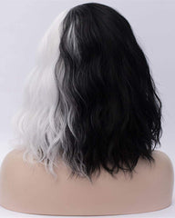 Synthetic Short Bob Wavy Curly Wig Lady Costume Wig For Women Cosplay Halloween Wigs Heat Resistant Hair
