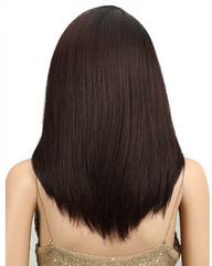 Short BOB Wig For Women Synthetic Hair Side Part Lace 18 Heat Resistant High Temperature Fiber Glueless Ombre Straight Wig