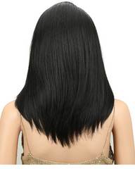 Short BOB Wig For Women Synthetic Hair Side Part Lace 18 Heat Resistant High Temperature Fiber Glueless Ombre Straight Wig