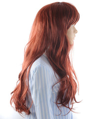 Synthetic Wigs New Fashion Kanekalon Long Wavy Sexy Hair Wig Wigs Wine Red Color
