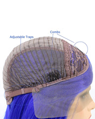 Short Bob Synthetic Hair Wigs Straight Hair Lace Frontal Wigs For Black Women With Baby Hair