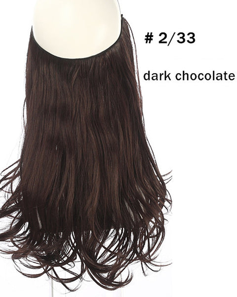 Ombre Halo In Synthetic Hair  Extensions  Wave Hair 16inch 120Gram