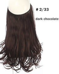 Ombre Halo In Synthetic Hair  Extensions  Wave Hair 16inch 120Gram