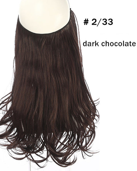 Ombre Halo In Synthetic Hair  Extensions  Wave Hair 14inch 120Gram