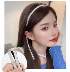 Long Brown Synthetic Straight Wig Middle Part Hair Fashion Wig Heat Resistant