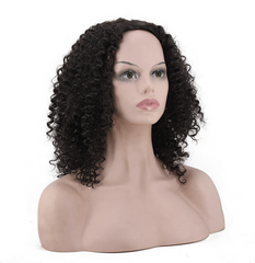 Short Curly Wavy Wig Black Synthetic Wigs Sexy Pop Cosplay Wigs Heat Resistant