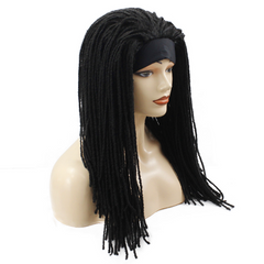 Headband Wigs for Black Women Long Dreadlock Wig with Headband Natural Looking